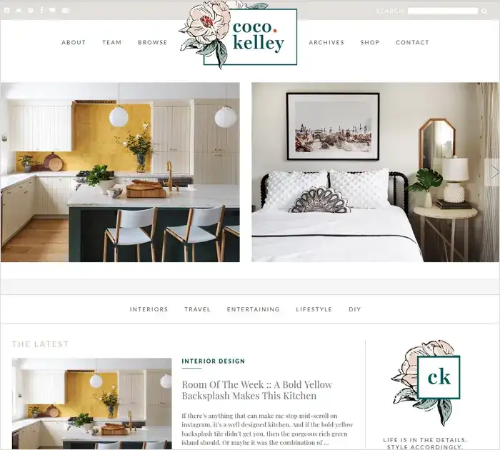 Trang Blog content website thiết kế nội thất