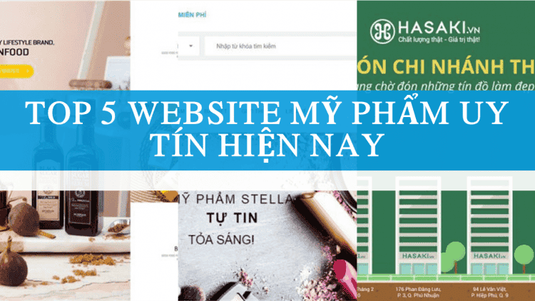 Website Mỹ Phẩm Uy Tín Hiện Nay