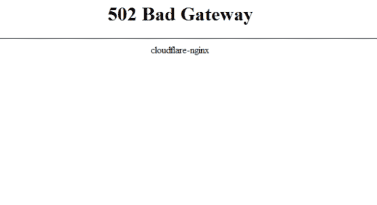 Các giải pháp khi bị lỗi 502 bad gateway