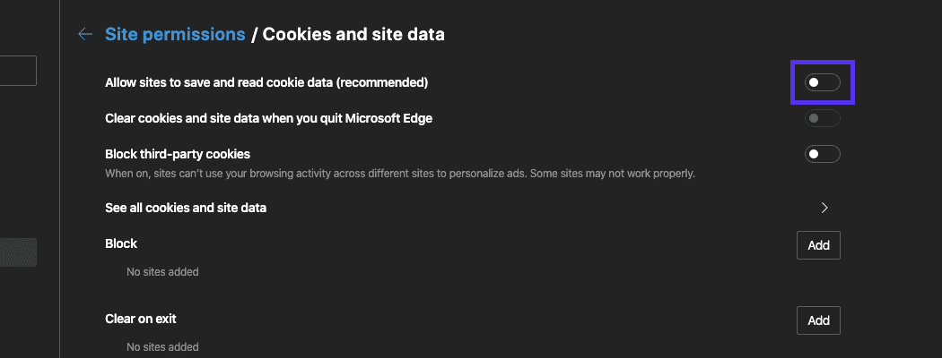 edge-allow-sites-save-read-cookies-data