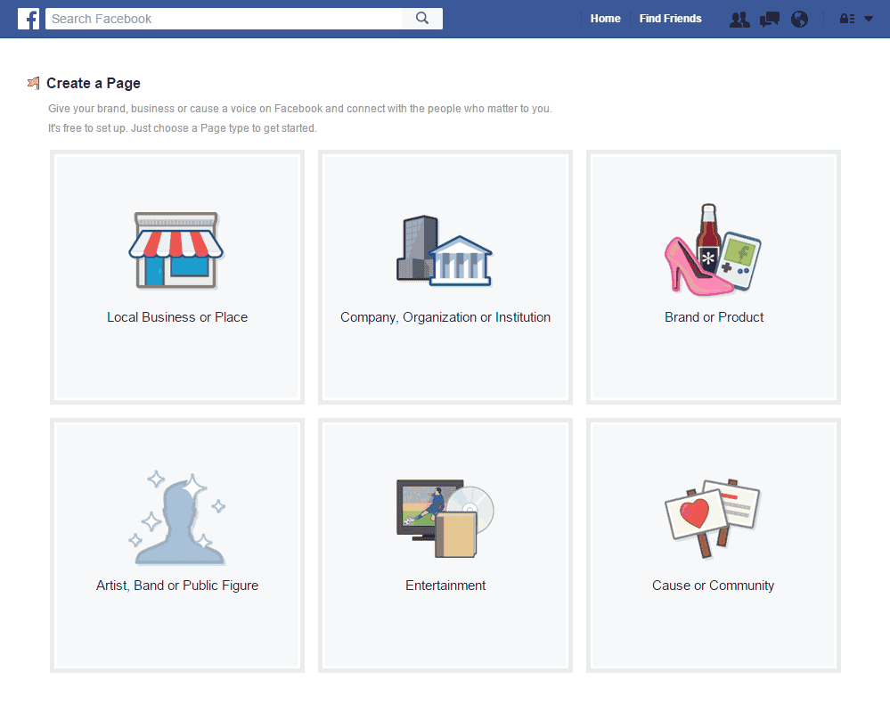 how to create a facebook fan page types ATPWeb - Khởi Tạo Ngôi Nhà Online