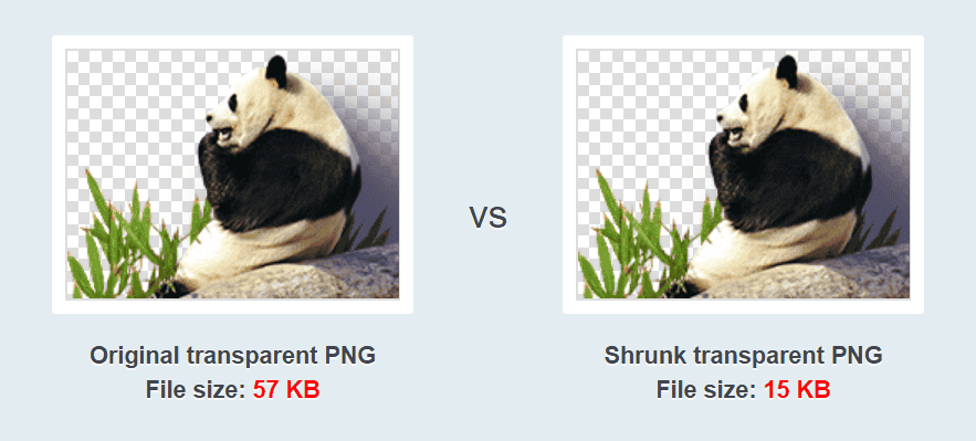 So sánh hình ảnh trước và sau khi nén trên TinyPNG