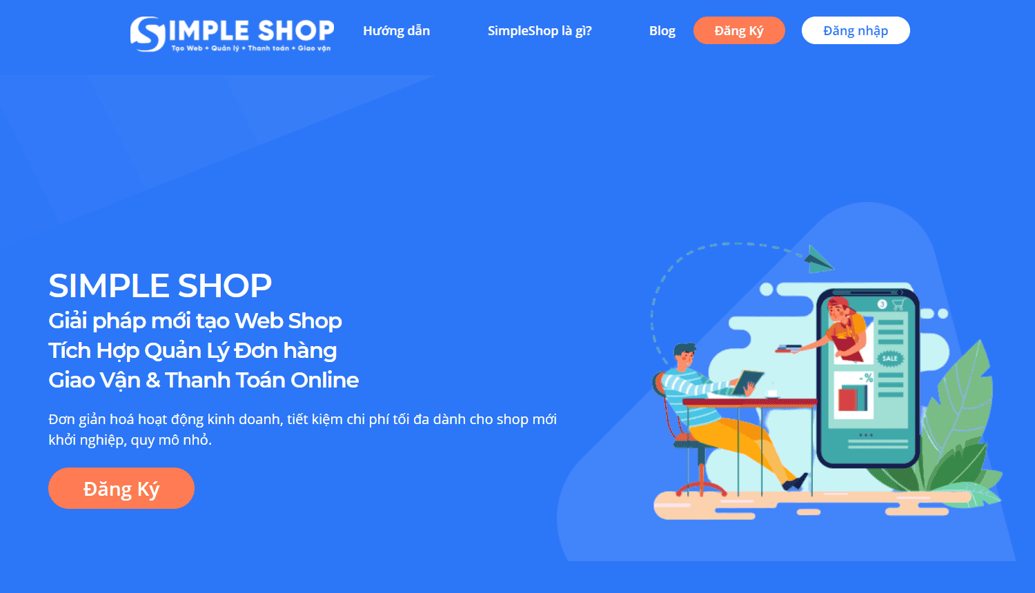 Tính năng của SimpleShop rất phù hợp cho cửa hàng, quán ăn,...