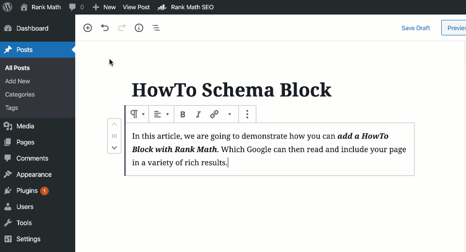 Cách thêm 'HowTo Schema' vào trang của bạn với Rank Math