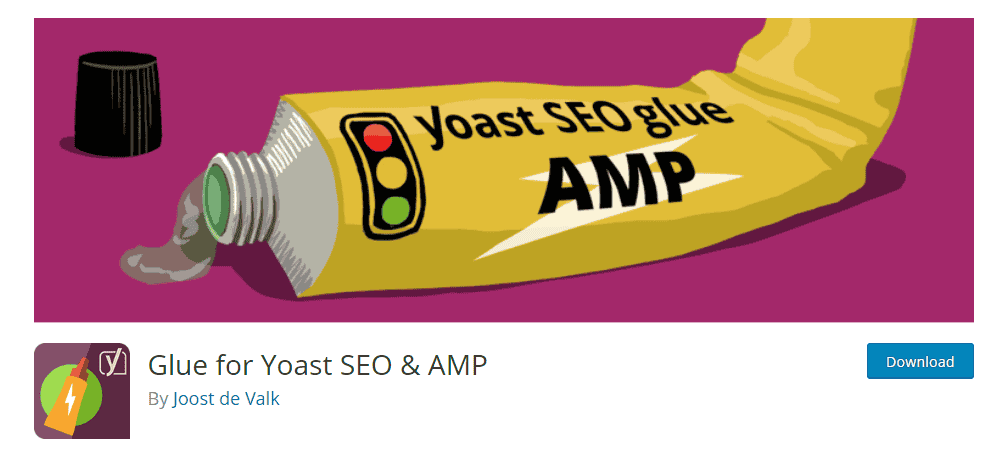 Cài đặt AMP plugin Glue for Yoast SEO & AMP