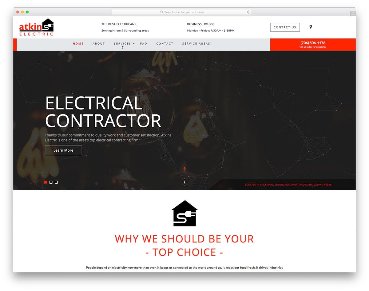 4 electrician website design.jpg ATPWeb - Khởi Tạo Ngôi Nhà Online