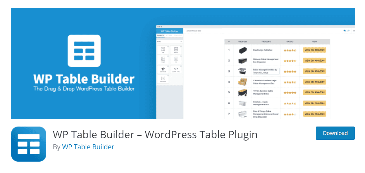 WP Table Builder – WordPress Table Plugin ATPWeb - Khởi Tạo Ngôi Nhà Online