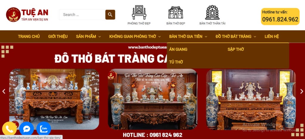 Giao diện website nội thất 10