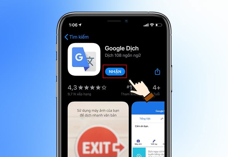 Hướng dẫn cách tải Google Dịch cho IOS